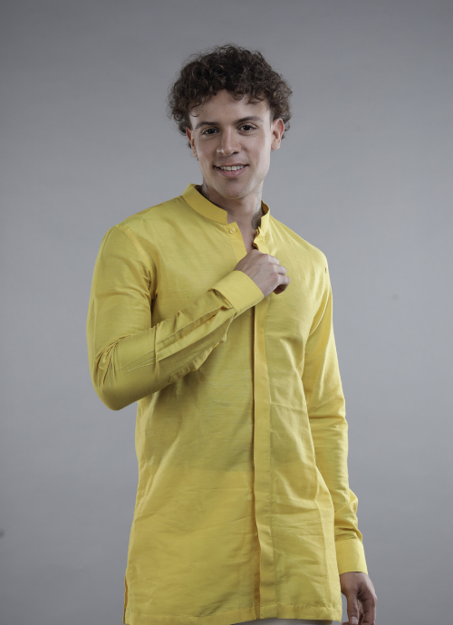 Mustard Yellow Men’s Kurta