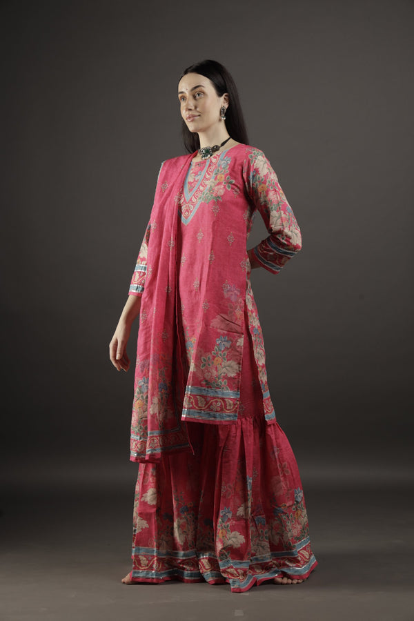 Namratha Juani Women’s Sharara Suit - Pink