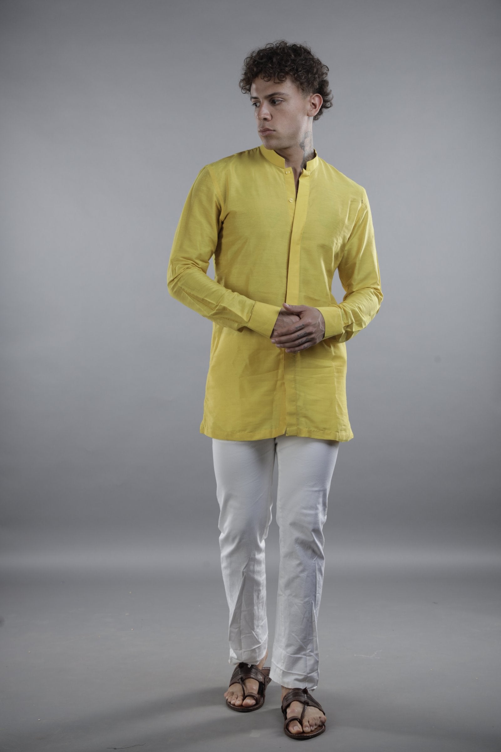 Mustard Yellow Men’s Kurta